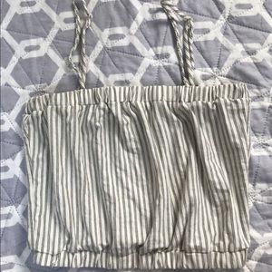 Striped crop top